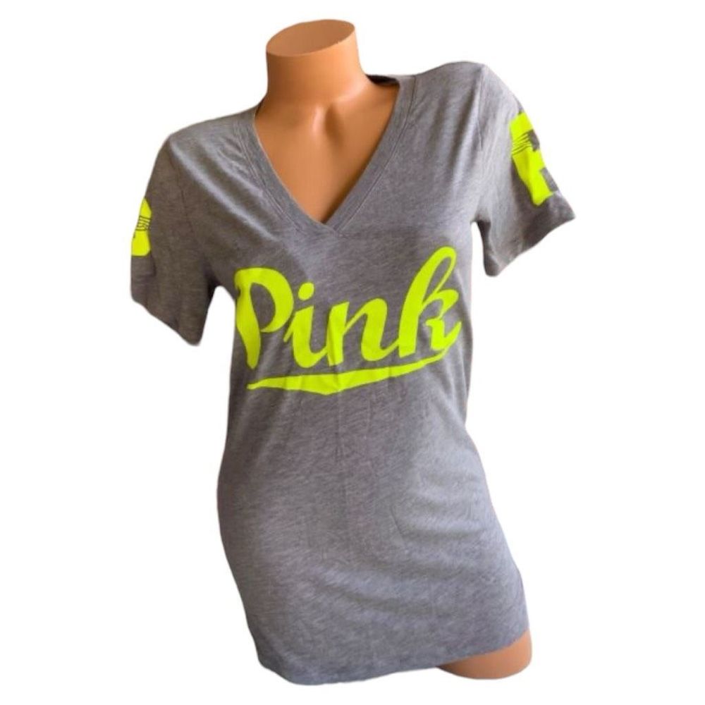 Pink Victoria Secret Vneck short Sleeve Tshirt size Small